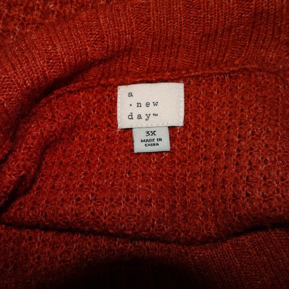A New Day Burnt Orange Stylish Sweater - Picture 5 of 8